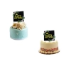 Topper ozdoby na tort napis Happy Birthday z kwiatami dekoracje urodzinowe